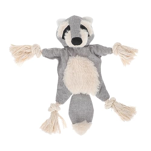 GANAZONO Sound- für Haustiere Beiß für Hunde Kuscheltiere Zahnbürstenspielzeug für Hunde Animal Toys Tier Dog Toys Plüschtier Tierspielzeug Cord Grey von GANAZONO