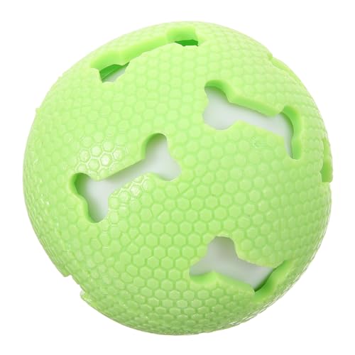 GANAZONO Sound- für Haustiere kauspielzeug chew Toy Bissfester Hundeball dogball hundeschüssel Indoor-Hundeball Welpen quietschender Ball Hundeglocke Kugel Welpenbeißball von GANAZONO