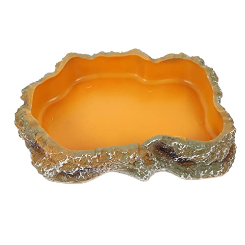 GANAZONO Terrarium Futter und Wasserschale für Reptilien Schildkröten Futternapf aus Langlebigem Harz Rutschfestes Design für Füttern und Trinken Geeignet für Terrarien und Faunarium GANAZONO Terrarium Futter und Wasserschale für Reptilien Schildkröten Futternapf aus Langlebigem Harz Rutschfestes Design für Füttern und Trinken Geeignet für Terrarien und Faunarium von GANAZONO