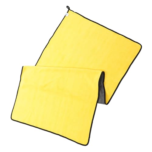 GANAZONO Tücher Hund kühlung Katzentrockentuch Hundedecke Haustier Handtuch hundehandtuch Dog Towel Microfiber Badetuch für Haustiere wasserabsorbierendes Handtuch chemische Faser Yellow von GANAZONO