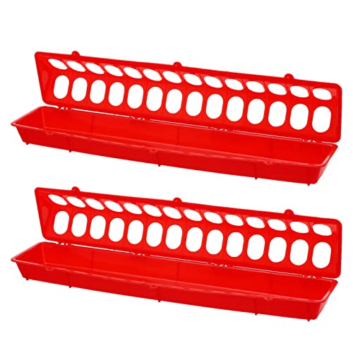 GANAZONO Zubehör Futterbehälter Anti Tauben Flip Top Poultry Feeder 2Pcs Taube Fütterungsschale mit L?Chern Plastikfutterk? für Hühnervogel- Lebensmittelbeh?lterspender Kunststoffbehälter von GANAZONO