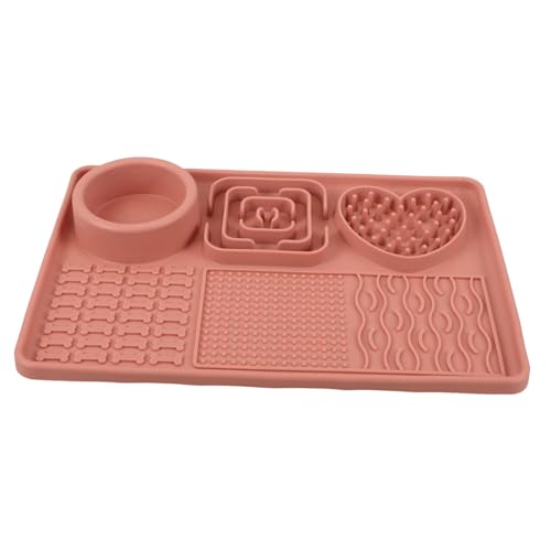 GANAZONO für Hunde und Katzen rutschfeste Futtermatte mit Saugnapf für Langsames Füttern und Entspannung Leicht zu Reinigen für Snacks und Leckereien Groß Rosa GANAZONO für Hunde und Katzen rutschfeste Futtermatte mit Saugnapf für Langsames Füttern und Entspannung Leicht zu Reinigen für Snacks und Leckereien Groß Rosa von GANAZONO