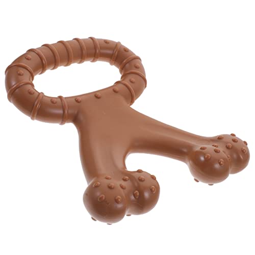 GANAZONO großes Hundespielzeug unverwüstliches Hundespielzeug beißen kauen interessantes molares Interactive Dog Toys Dog chew Toy Welpenversorgung Hundebedarf Nylon Light Brown von GANAZONO