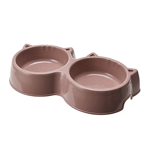 GANYKQ Doppelte kleine Hundenäpfe Futter und Wasser Schüssel Set Form Schüssel für Katzen Dual-Use One Piece Pet Feeder von GANYKQ