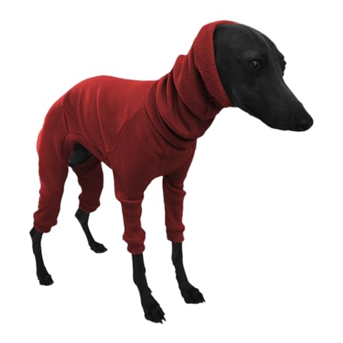 GANYKQ Hunde-Sweatshirt für kleine, große Hunde, Rollkragenmantel, Welpenbekleidung, Pullover, Welpen-Pyjama, Hundemantel von GANYKQ