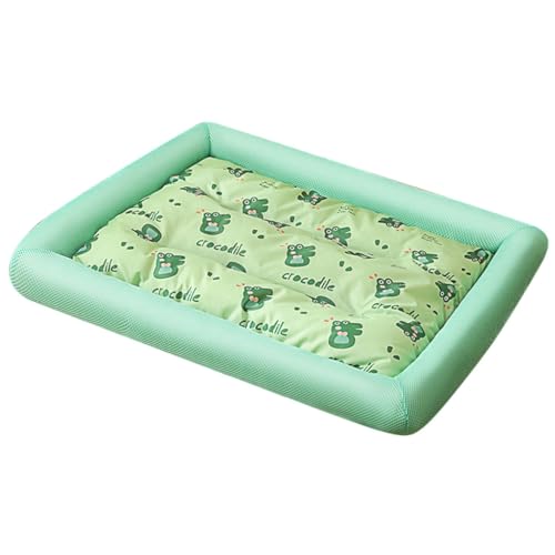 GANYKQ Hundebett für Haustiere, atmungsaktives Schlafbett, kleine Hunde, Eiskissen, Cartoon-Matte, Katzenkühlkissen, Haustierzubehör von GANYKQ