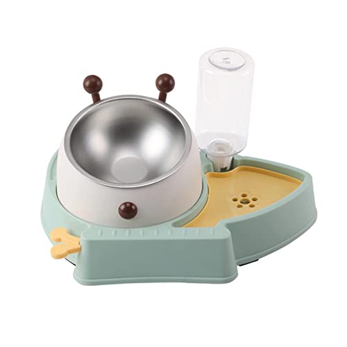 GANYKQ Hundenapf Edelstahl Erhöht für Futternäpfe mit abnehmbarem Ständer Pet Feeder Set Wasserbrunnen von GANYKQ