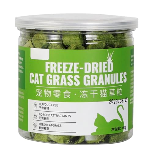 GANYKQ Katzenminze-Gras-Snack für Katzen, Kätzchen, Leckerlis, gefriergetrockneter Snack, Katzen-Leckerlis von GANYKQ