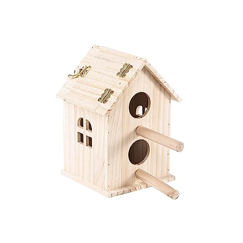 GANYKQ Papageienbrutkasten Hängend Vogelnest Vogelkäfig Haus Holz Paarungsbox für Sittiche Nymphensittiche Wellensittiche Sittiche Sittiche Sitti von GANYKQ