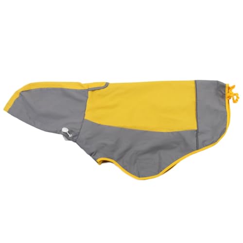 GANYKQ Regenmantel für Haustiere, Hunde, mit Kapuze, Katze, Welpen, Regenbekleidung, wasserdicht, Haustier-Hundejacken, Overall, Outdoor-Regenanzug von GANYKQ