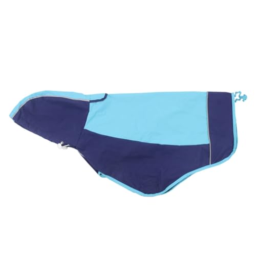 GANYKQ Regenmantel für Haustiere, Hunde, mit Kapuze, Katze, Welpen, Regenbekleidung, wasserdicht, Haustier-Hundejacken, Overall, Outdoor-Regenanzug von GANYKQ