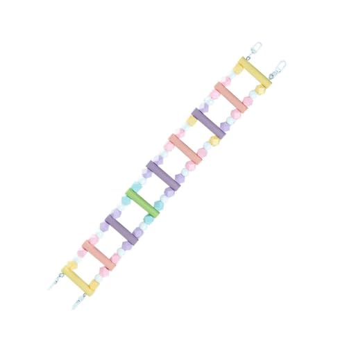 GANYKQ Vogelstange aus Naturholz, Ständer für Papageien, Sittiche, Leiter, Kratzbaum für kleine Papageien, Spielzeug von GANYKQ