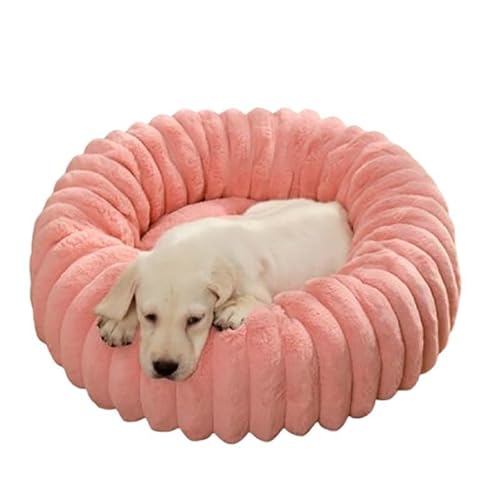 GAOCUNBING Hundebett, gerades Plüsch-Haustiermatte, langes Haar, rundes Katzenbett, Winter, warmes Hundebett, rutschfeste Unterseite, maschinenwaschbar für Schlaf, warmes Kätzchen, Welpen, D, 40 cm von GAOCUNBING