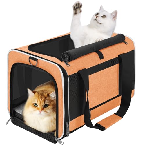 GAPZER Große Tragetasche für Katzen, Shih-Tzu, Shih-Tzu, Haustier-Transportbox, 45,7 x 30,5 x 30,5 cm, Öffnung oben, Malteser-Hundehütte, Netzhütte, 4,5 kg, Big Bunny Rabbit Tragetasche, Tiertrage, von GAPZER