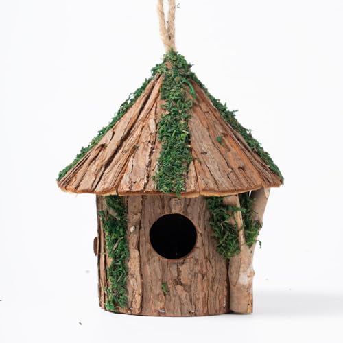 Premium Vogelhaus aus Holz, Zedernholz hängendes Vogelhaus mit Raubfischschutz, Nistkasten zur Wildvogelbeobachtung, Indoor Deko oder Outdoor Funktionelle Nutzung, ideal für Vogelbeobachter, Medium von GARDYUE