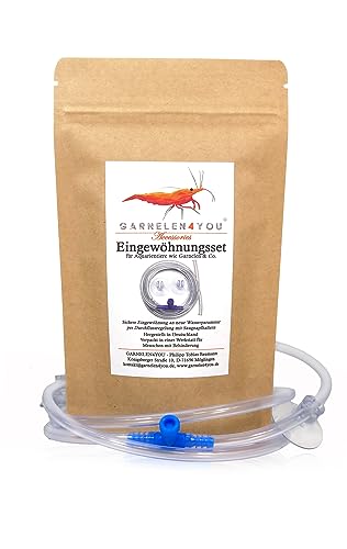 GARNELEN4YOU® Eingewöhnungsset | Made in Germany | sichere Eingewöhnung von Aquarientieren wie Garnelen, Krebse und Schnecken per Durchflussregelung von GARNELEN4YOU