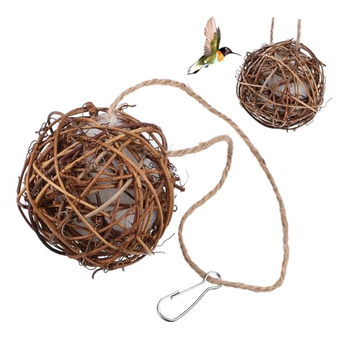 GAROZATION Vogel Nistmaterial Ball Für Draußen Hummingbird Nistmaterial Für Wildvögel Durchmesser Ideales Nestmaterial Für Vögel Im Freien von GAROZATION