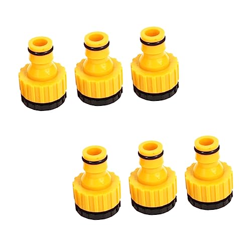 GAROZATION 6er Set Wasserhahn Adapter Für 1/2 & Schnellanschluss Für Waschmaschine Und Gartenschlauch Schlauchanschluss Für Spüle Und Wasserhahn Hochwertiger Ideal Für von GAROZATION