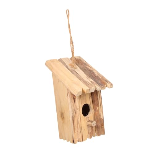 GAROZATION Handgefertigtes Vogelhaus Aus Holz Mit Schlafnestfunktion Ideal Für Garten Und Balkon Robust Wetterfest Und Einladend Für Vögel Inklusive Vogelfutterhaus von GAROZATION