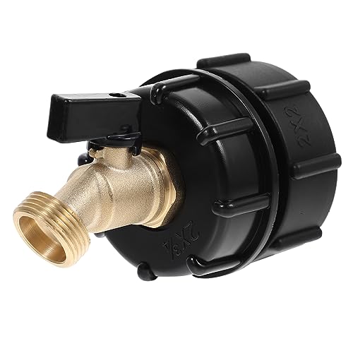 GAROZATION IBC Tankadapter Mit Wasserhahn Gartenanschluss Für IBC Container S60x6 Gewinde Brass Wasserhahn Schlauchanschluss Für Ersatzteile Für IBC Tank Zubehör von GAROZATION