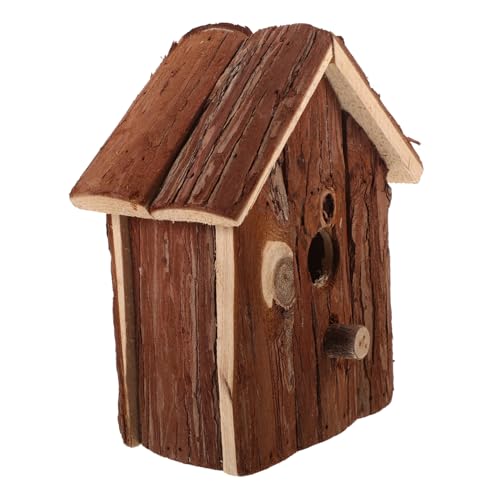 GAROZATION Kreatives Vogelhaus Aus Für Kleine Vögel Handgefertigte Nistbox Zum Aufhängen Im Garten Terrasse Oder Balkon Dekoratives Vogelhaus von GAROZATION