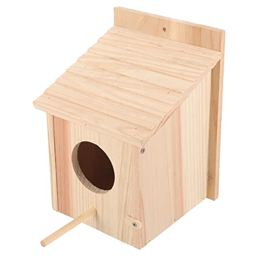 GAROZATION Vogelhäuschen Für Den Garten Kleiner Vogelnistkasten Sittich-nistkasten Vogelhäuschen Aus Holz Attraktives Design Für Den Hinterhof von GAROZATION