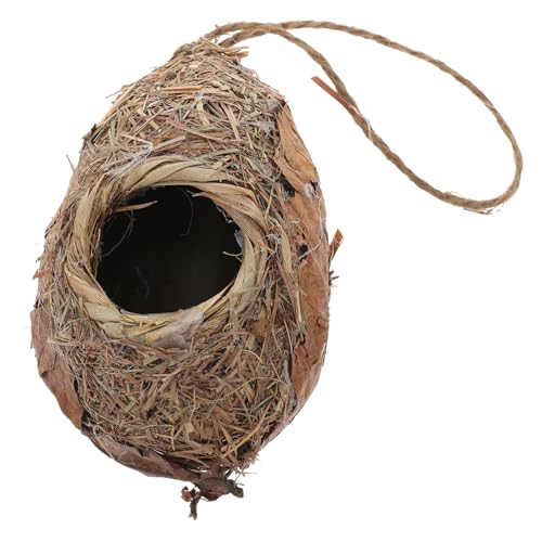 GAROZATION Elegante Simulation Vogelnest Nest Vogelhaus für Garten Haustier Versorgung Einfache Chic Vogel Nisthaus von GAROZATION