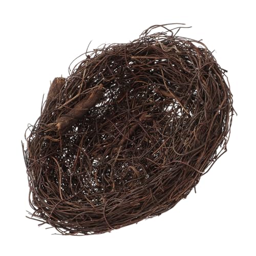 GAROZATION Ostern Künstliche Vogel Nest Realistische Rattan Handwerk Vogel Für Wohnzimmer Garten Kaffee Shop von GAROZATION