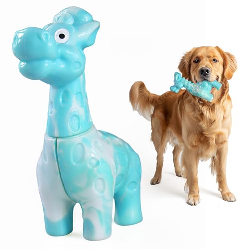 GASAPET Kauspielzeug für Hunde für aggressive Kauer, Hundespielzeug für große Rassen – langlebiges Hundespielzeug in Giraffenform – Robustes Hundespielzeug für kleine/mittelgroße/große Hunderassen von GASAPET