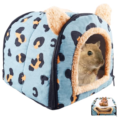 GBKDQQ Meerschweinchen Bett, Kuschelhöhle mit Abnehmbarem Kissen, Kaninchen Bett, Meerschweinchen Kuschelhöhle, Käfige, Höhlen & Schlafplätze für Kleintiere Chinchilla Kaninchen Lgelkäfig Zubehör von GBKDQQ