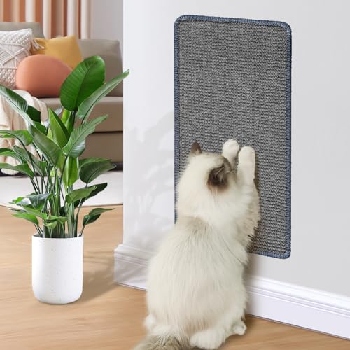 GBLAVM Kratzmatte Katze Sisal, Kratzbretter Katze 30x60cm,kratzpappe für Katzen,kratzbretter Katze,kratzbretter Katze an Wand/Sofa/Bett,kratzmöbel schutzung,cat Scratcher(1 Stück) von GBLAVM