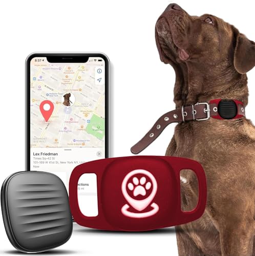 Hunde-Tracker mit Halsbandhalterung, intelligenter Aktivitätstracker für Hunde, funktioniert mit Apple Find My, bester Haustierstandort-Tracker, keine monatliche Gebühr von GBVP