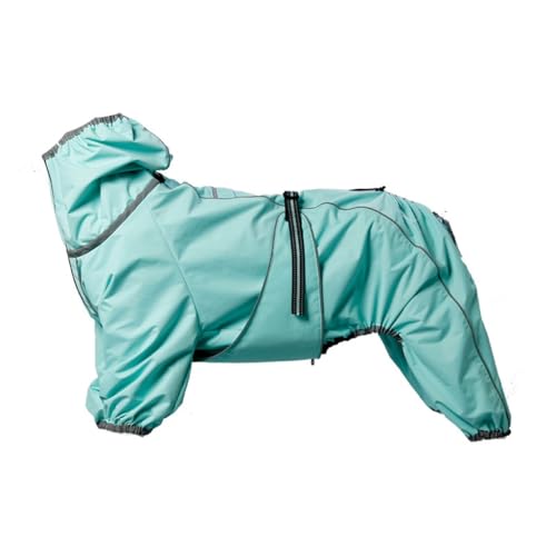 Hund Mantel Warme Jacke, Reflektierender Haustier-Schneeanzug Sport im Freien wasserdichte Hundekleidung Outfit-Weste Welpen Kaltes Wetter Rollkragenpullover für Kleine Mittel Große Hunde(Blue,3XL) von GDJGNUDK