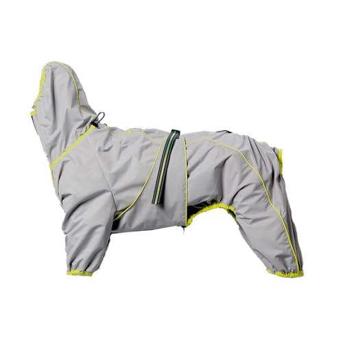 Hund Mantel Warme Jacke, Reflektierender Haustier-Schneeanzug Sport im Freien wasserdichte Hundekleidung Outfit-Weste Welpen Kaltes Wetter Rollkragenpullover für Kleine Mittel Große Hunde(Gray,3XL) von GDJGNUDK