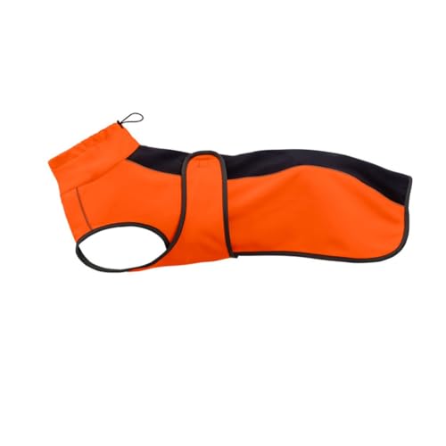 Hund Wintermäntel wasserdichte, Verstellbare, Warme Hundejacke Winddichte Reflektierende Haustierjacke, Hunde Winterjacken Kaltwettermantel für Medium Große(Orange,2XL) von GDJGNUDK