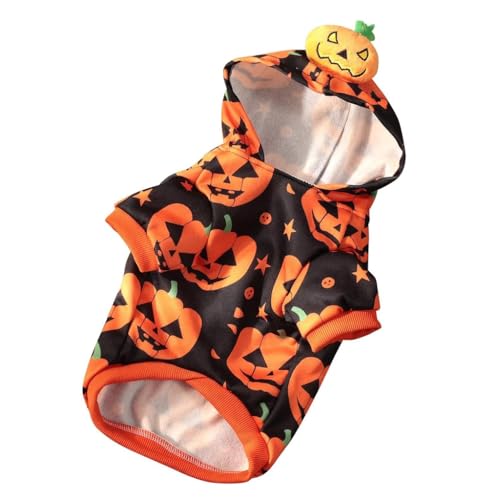 Hundepullover Halloween Kostüm, Cosplay Kostüm, Welpen Hoodie, Halloween Hundepullover für Kleine Mittelgroße Grosse Hunde Halloween Party Geschenk(L) von GDJGNUDK