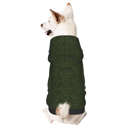 Hundepullover mit Blumenmuster von Hunter Green für kleine Haustiere, warm und leicht, weiche Textur, einfach zu tragen von GDSOPHLK