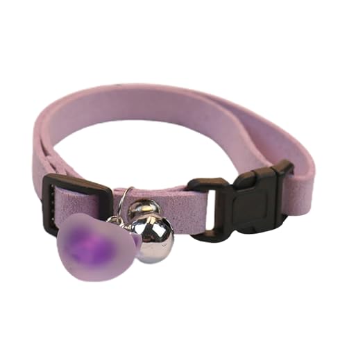 Basic Hundehalsbänder, Haustierhalsband mit Plüschherz, Hundehalsbänder mit Glockenkragen, leichte Katzenhalsbänder, reflektierendes Katzenhalsband mit Glocke, Halsband für Katzen von GEDOX