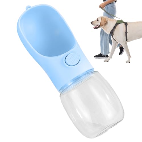 GEDOX Hundewasserflasche,Hundewasserflaschen zum Spazierengehen,350 ml Wasserflaschenspender - Auslaufsichere Haustier-Wasserflaschen für große Hunde, Wasserspender, Hunde-Wassernapf, von GEDOX