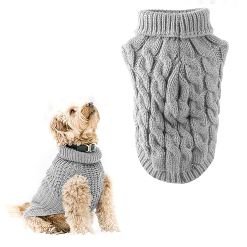 Dog Jumper, Hundepullover Hunde Pullover Weich, Hund Warme Strickpullover, Winter Warmer Hundepullover, Hundepulli Hund Kleidung, Hundepulli Winter, Hundekleidung für kleine, mittelgroße Hunde, Katzen von GEGNNS