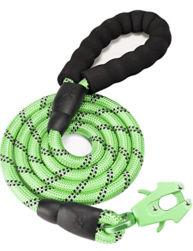 GEIT Hundeleine, strapazierfähig, reflektierend, Nylon, mit Aluminium-Schnellverschluss/Verriegelung, taktischer Frosch-Clip für kleine, mittelgroße und große Hunde von GEIT