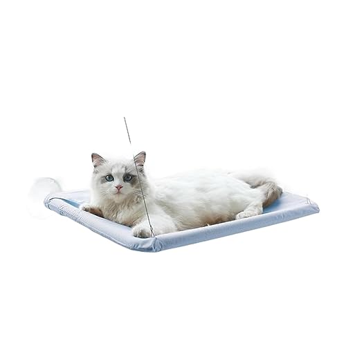 Haustier Katze Hängematte Hängen Katze Bett Lager 20Kg Bequeme Katze Sunny Fenster Sitz Halterung Kätzchen Klettergerüst Haustier Zubehör (White) von GEJUAN