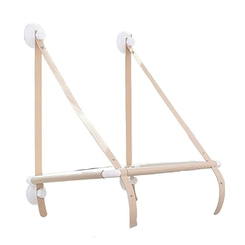 Katze Regale Schlafen Hängematte Fenster Katzen Holz Hängen Mit Ständer Dropshipping Faltbare Bett Saug Holz Liefert Haustier Produkte (Beige) von GEJUAN