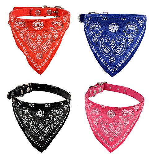 GEMSeven 3 Teile/Satz Einstellbare Hundehalsband Welpen Katze Halstuch Krawatte Bowtie Krawatte Kragen Halstuch Hund Zubehör Dreiecksbandage von GEMSeven