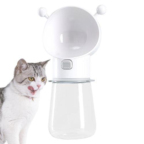 Katzen-Reisewasserflasche, Hundewasserflasche,565 ml tragbarer Haustier-Wasserflaschenspender für Welpen und Katzen | Auslaufsicherer Reise-Wasserspender für Hunde, stilvoller Welpen-Trinkspender für von GENERIC