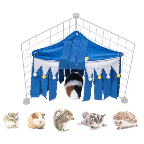 Meerschweinchen-Eckversteck | Meerschweinchenversteck | bequeme Hängematte für Hamster | waschbares Peekaboo Spielzeug | Käfigzubehör für Chinchillas, Frettchen, Igel, Rennmäuse von GENERIC