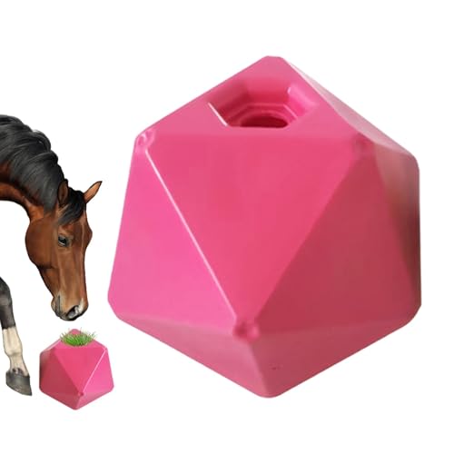 Pferd Slow Feeder Ball | Pferde-Slow-Feeder-Heuball | Slow Feed Heuball | Pferde-Leckerli-Ball | Spielzeug gegen Langeweile bei Pferden zum Treiben | Heufutterspielzeug | Pferdehüteball von GENERIC