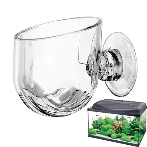 Plantee Wasserpflanze Glas Tasse | 8 Glastöpfe für Wasserpflanzen | Halterung für Aquarienpflanze mit Saugnapf | Tasse Topf Glas Aquarium Dekoration Aquarium Acryl von GENERIC