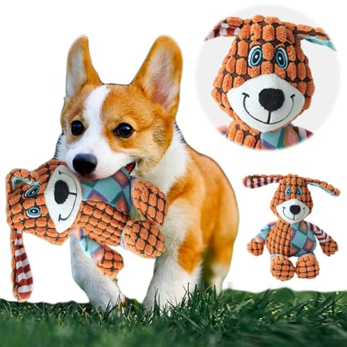 GETBSTOOP Quietschendes Hundespielzeug for Welpen, Plüsch-Hundespielzeug-Sortiment, weiches Hundespielzeug, preiswertes Hundespielzeug-Paket, Stofftier-Kauspielzeug for Welpen, kleine, Mitte von GETBSTOOP