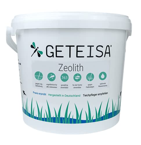 GETEISA Zeolith Wasseraufbereiter, natürlicher Phosphatbinder & Nitrat-Senker für klares Teichwasser, Teichwasseraufbereiter 4 Kg von GETEISA